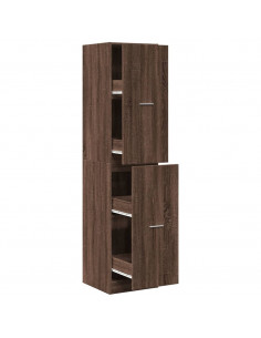 Armadietto da Farmacia Rovere Marrone 40x41x174,5 cm Truciolato 2