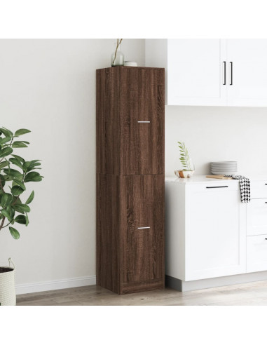 Armadietto da Farmacia Rovere Marrone 40x41x174,5 cm Truciolato