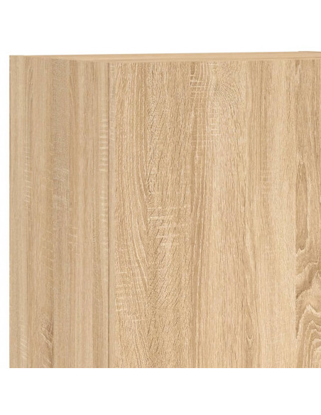 Mobili TV a Muro 4pz Rovere Sonoma in Legno Multistrato