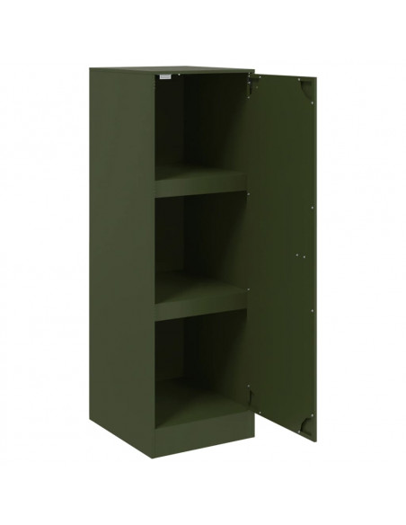 Credenza Verde Oliva 34,5x39x107 cm in Acciaio