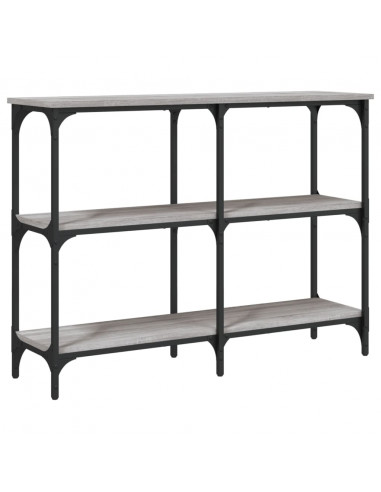 Tavolo Consolle Grigio Sonoma 100x29x75 cm in Legno Multistrato