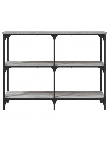 Tavolo Consolle Grigio Sonoma 100x29x75 cm in Legno Multistrato