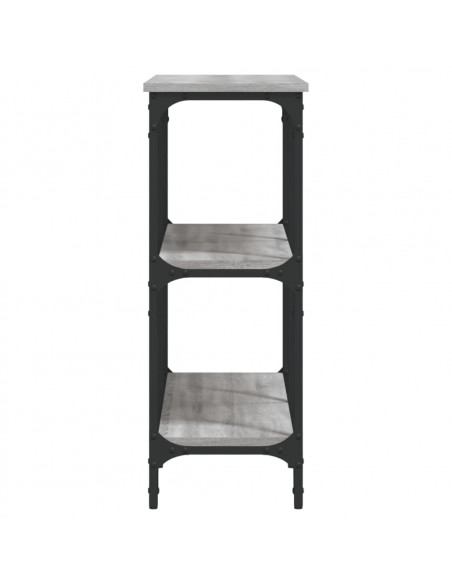 Tavolo Consolle Grigio Sonoma 100x29x75 cm in Legno Multistrato