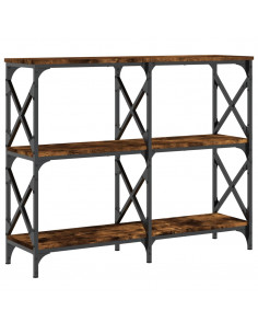 Tavolo Consolle Rovere Fumo 100x28x80,5 cm in Legno Multistrato 2