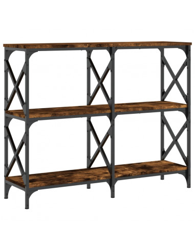 Tavolo Consolle Rovere Fumo 100x28x80,5 cm in Legno Multistrato