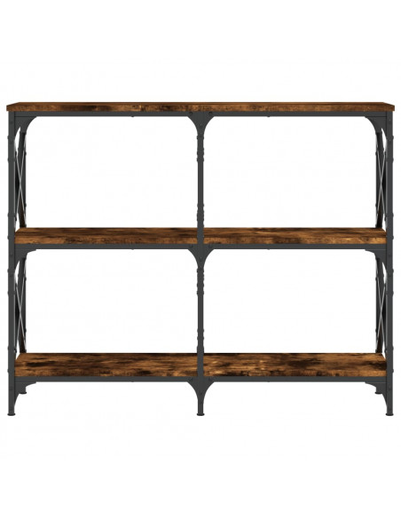 Tavolo Consolle Rovere Fumo 100x28x80,5 cm in Legno Multistrato