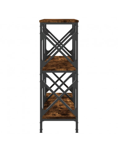 Tavolo Consolle Rovere Fumo 100x28x80,5 cm in Legno Multistrato