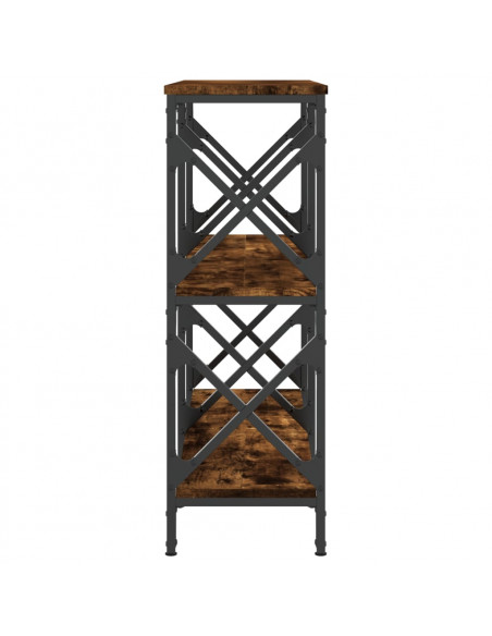 Tavolo Consolle Rovere Fumo 100x28x80,5 cm in Legno Multistrato