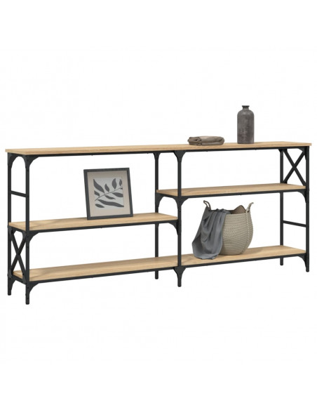 Tavolo Consolle Rovere Sonoma 180x29x76,5 cm Legno Multistrato