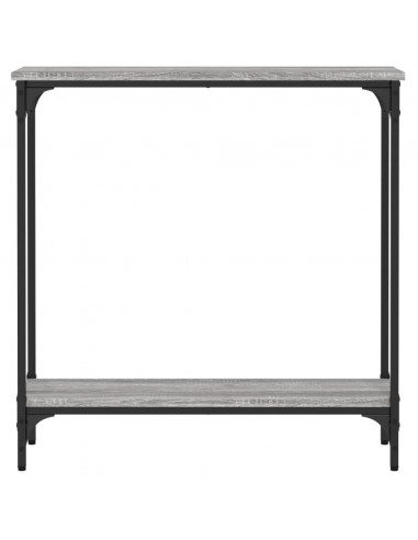 Tavolino Consolle Grigio Sonoma 75x22,5x75 cm Legno Multistrato