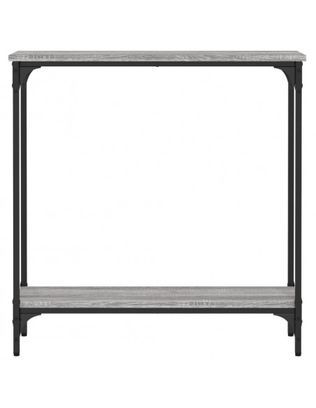 Tavolino Consolle Grigio Sonoma 75x22,5x75 cm Legno Multistrato