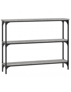 Tavolino Consolle Grigio Sonoma 100x22,5x75cm Legno Multistrato 2