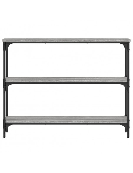 Tavolino Consolle Grigio Sonoma 100x22,5x75cm Legno Multistrato
