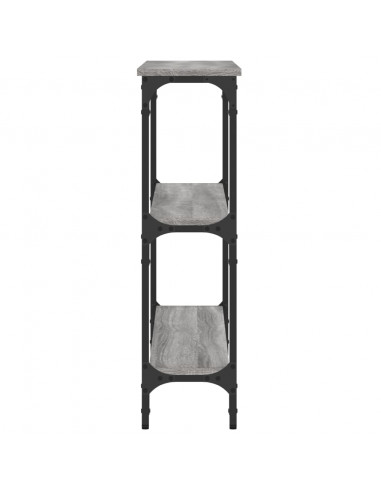 Tavolino Consolle Grigio Sonoma 100x22,5x75cm Legno Multistrato