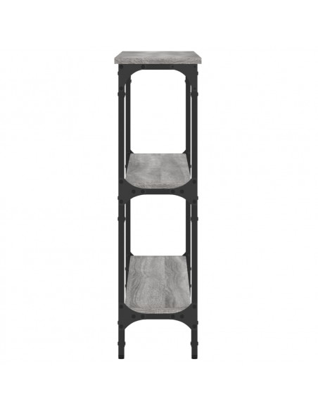 Tavolino Consolle Grigio Sonoma 100x22,5x75cm Legno Multistrato