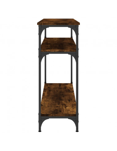 Tavolo Consolle Rovere Fumo 100x29x75 cm Legno Multistrato