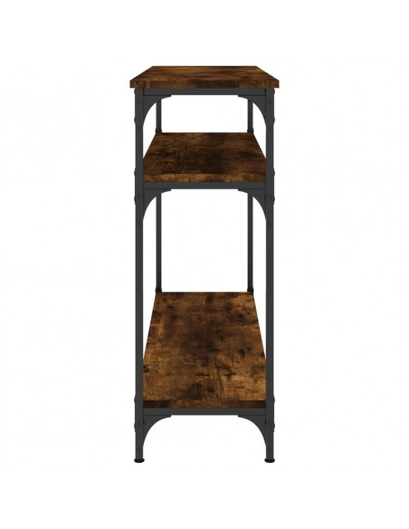 Tavolo Consolle Rovere Fumo 100x29x75 cm Legno Multistrato
