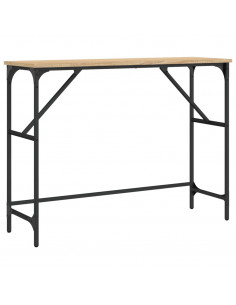 Tavolo Consolle Rovere Sonoma 100x32x75 cm in Legno Multistrato 2