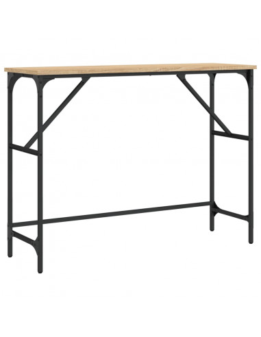 Tavolo Consolle Rovere Sonoma 100x32x75 cm in Legno Multistrato