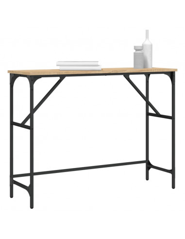Tavolo Consolle Rovere Sonoma 100x32x75 cm in Legno Multistrato
