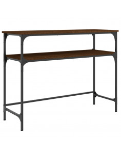 Tavolo Consolle Rovere Marrone 100x35,5x75 cm Legno Multistrato 2