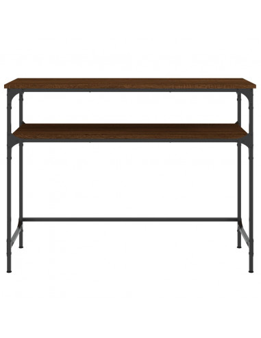 Tavolo Consolle Rovere Marrone 100x35,5x75 cm Legno Multistrato