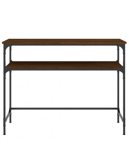 Tavolo Consolle Rovere Marrone 100x35,5x75 cm Legno Multistrato