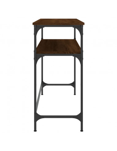 Tavolo Consolle Rovere Marrone 100x35,5x75 cm Legno Multistrato