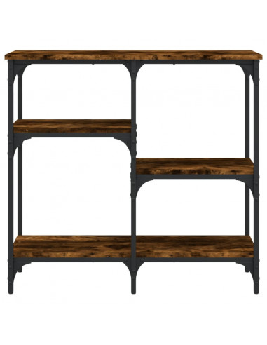 Tavolo Consolle Rovere Fumo 80x29x75 cm in Legno Multistrato