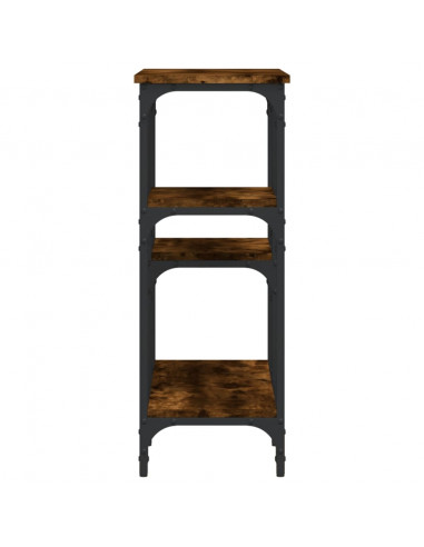 Tavolo Consolle Rovere Fumo 80x29x75 cm in Legno Multistrato