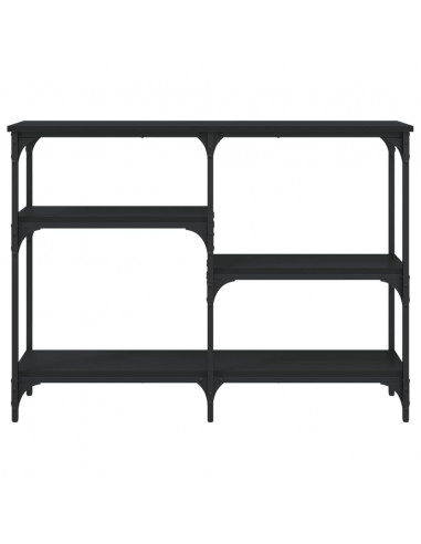 Tavolino Consolle Nero 102x29x75 cm in Legno Multistrato