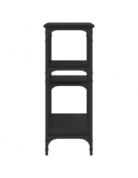 Tavolino Consolle Nero 102x29x75 cm in Legno Multistrato