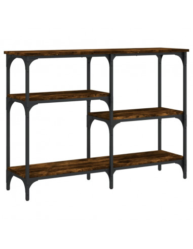 Tavolo Consolle Rovere Fumo 102x29x75 cm in Legno Multistrato