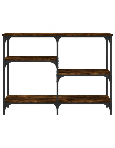 Tavolo Consolle Rovere Fumo 102x29x75 cm in Legno Multistrato
