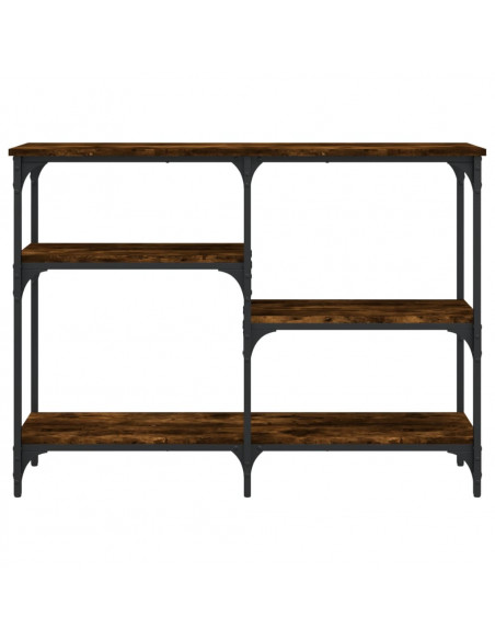 Tavolo Consolle Rovere Fumo 102x29x75 cm in Legno Multistrato