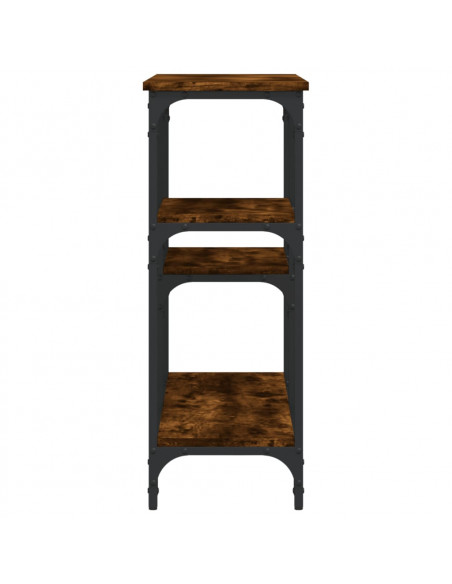 Tavolo Consolle Rovere Fumo 102x29x75 cm in Legno Multistrato
