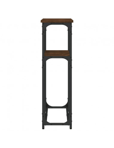 Tavolo Consolle Rovere Marrone 90x22,5x75 cm Legno Multistrato
