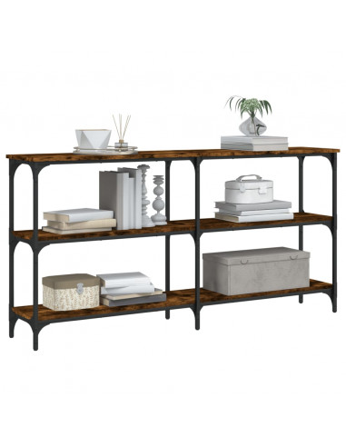 Tavolo Consolle Rovere Fumo 150x29x75 cm in Legno Multistrato