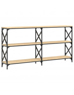 Tavolo Consolle Rovere Sonoma 156x28x80,5 cm Legno Multistrato 2