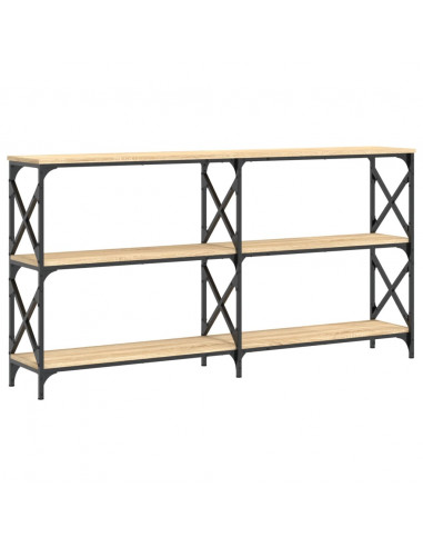 Tavolo Consolle Rovere Sonoma 156x28x80,5 cm Legno Multistrato