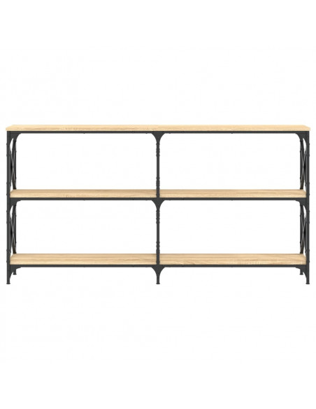 Tavolo Consolle Rovere Sonoma 156x28x80,5 cm Legno Multistrato