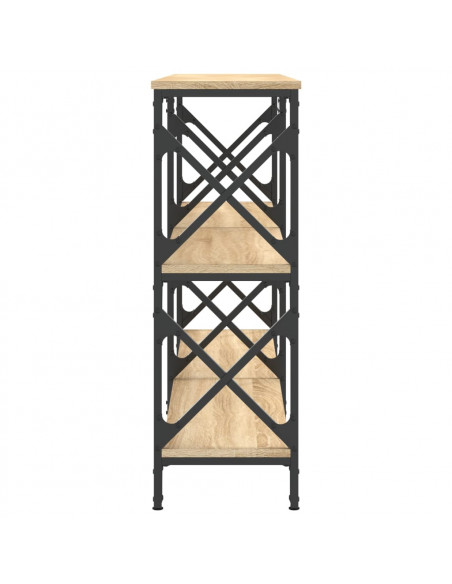 Tavolo Consolle Rovere Sonoma 156x28x80,5 cm Legno Multistrato