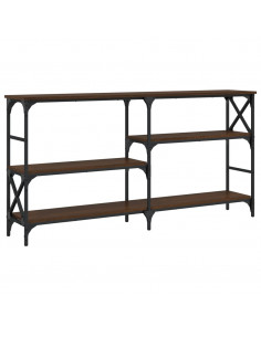 Tavolino Consolle Rovere Marrone 150x29x76,5 Legno Multistrato 2