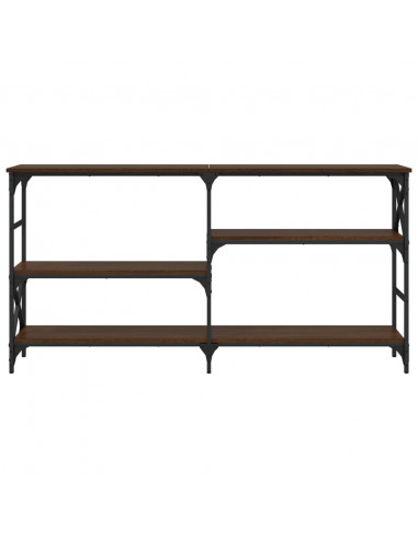 Tavolino Consolle Rovere Marrone 150x29x76,5 Legno Multistrato