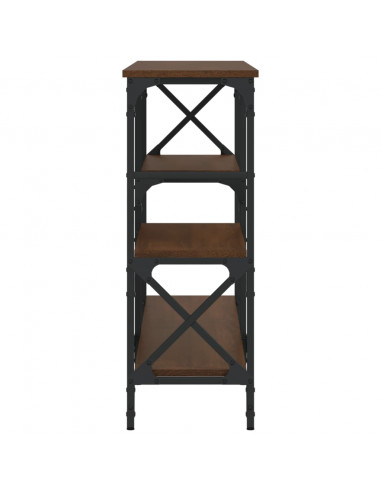 Tavolino Consolle Rovere Marrone 150x29x76,5 Legno Multistrato