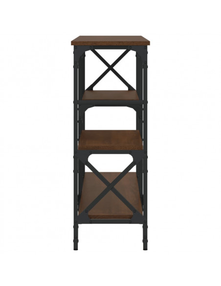 Tavolino Consolle Rovere Marrone 150x29x76,5 Legno Multistrato