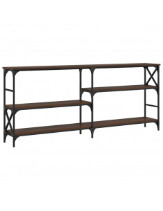 Tavolino Consolle Rovere Marrone 180x29x76,5 cm Multistrato 2