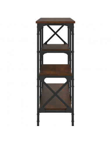 Tavolino Consolle Rovere Marrone 180x29x76,5 cm Multistrato