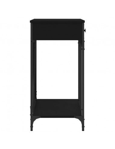 Tavolino Consolle Nero 100x39x78,5 cm in Legno Multistrato