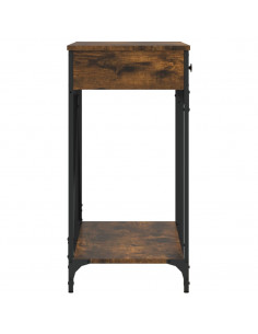 Tavolo Consolle Rovere Fumo 100x39x78,5 cm in Legno Multistrato 2